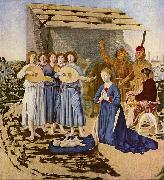 Piero della Francesca Geburt Christi painting